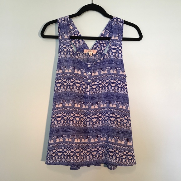 Pink Republic Tops - Like New Pink Republic Blue/White Tank